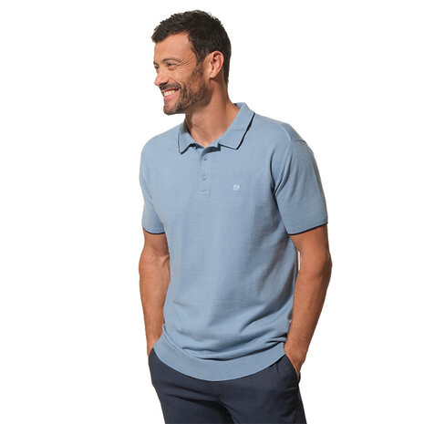 Hublot Balzain Shortsleeve Polo Lichtblauw Shirt Heren Hublot Balzain Shortsleeve Polo Lichtblauw Shirt Heren