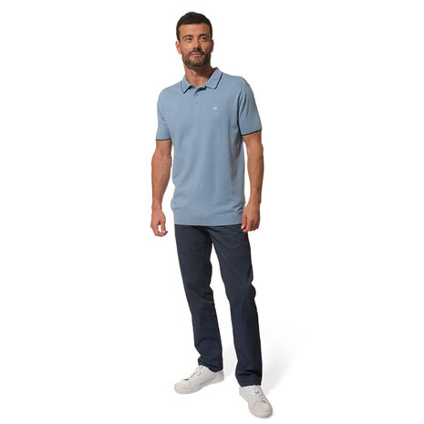 Hublot Balzain Shortsleeve Polo Lichtblauw Shirt Heren Hublot Balzain Shortsleeve Polo Lichtblauw Shirt Heren
