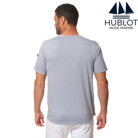 Hublot Jaspe Shortsleeve T-Shirt Navy Shirt Heren Hublot Jaspe Shortsleeve T-Shirt Navy Shirt Heren