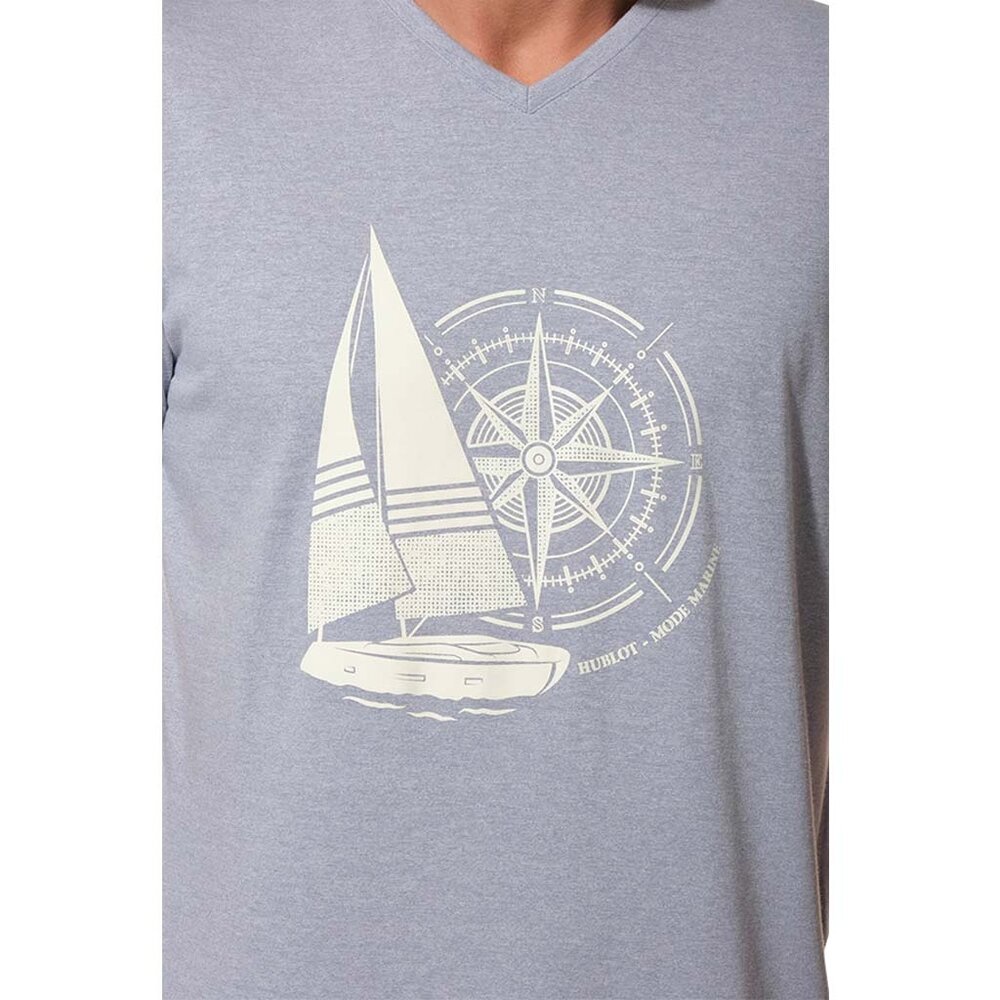 Hublot Jaspe Shortsleeve T-Shirt Navy Shirt Heren Hublot Jaspe Shortsleeve T-Shirt Navy Shirt Heren