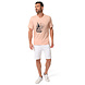 Hublot Jaspe Shortsleeve T-Shirt met Print Zalm Shirt Heren Hublot Jaspe Shortsleeve T-Shirt met Print Zalm Shirt Heren
