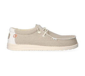 Hey Dude Wally Braided Off White Instappers Heren Hey Dude Wally Braided Off White Instappers Heren