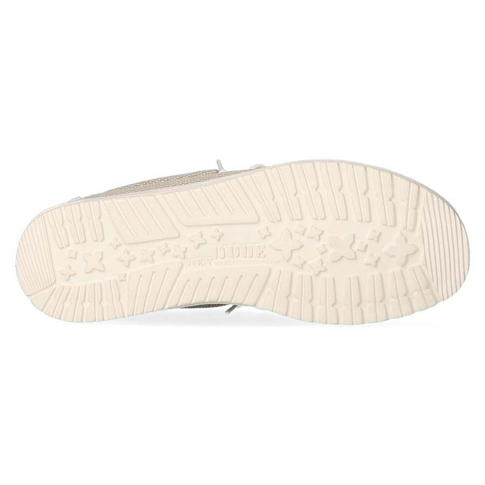 Hey Dude Wally Braided Off White Instappers Heren Hey Dude Wally Braided Off White Instappers Heren