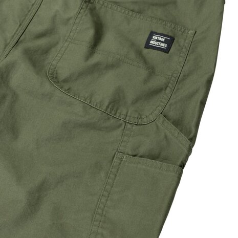 Vintage Industries Alcott Olive Shorts Heren Vintage Industries Alcott Olive Shorts Heren
