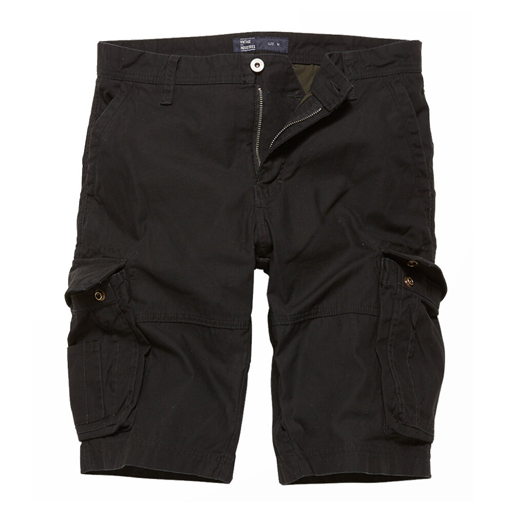 Vintage Industries Rowing Black Shorts Heren Vintage Industries Rowing Black Shorts Heren