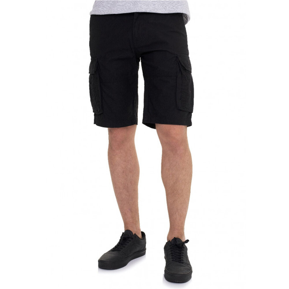 Vintage Industries Rowing Black Shorts Heren Vintage Industries Rowing Black Shorts Heren