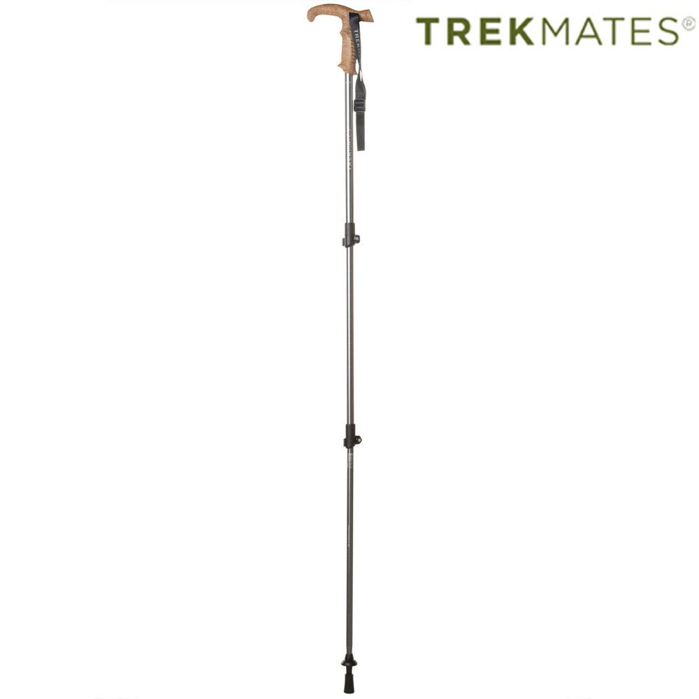 Trekmates Wanderer Lock Pole Asphalt Wandelstok Trekmates Wanderer Lock Pole Asphalt Wandelstok