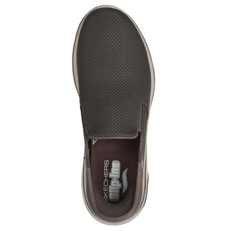 Skechers Slip Ins Go Walk Arch Fit 2.0 Taupe Wandelsneakers Heren Skechers Slip Ins Go Walk Arch Fit 2.0 Taupe Wandelsneakers Heren