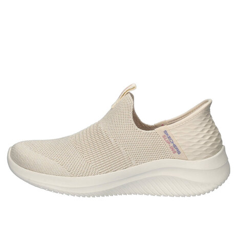 Skechers Ultra Flex 3.0 Smooth Step Slip-in Natural Wandelsneakers Dames Skechers Ultra Flex 3.0 Smooth Step Slip-in Natural Wandelsneakers Dames