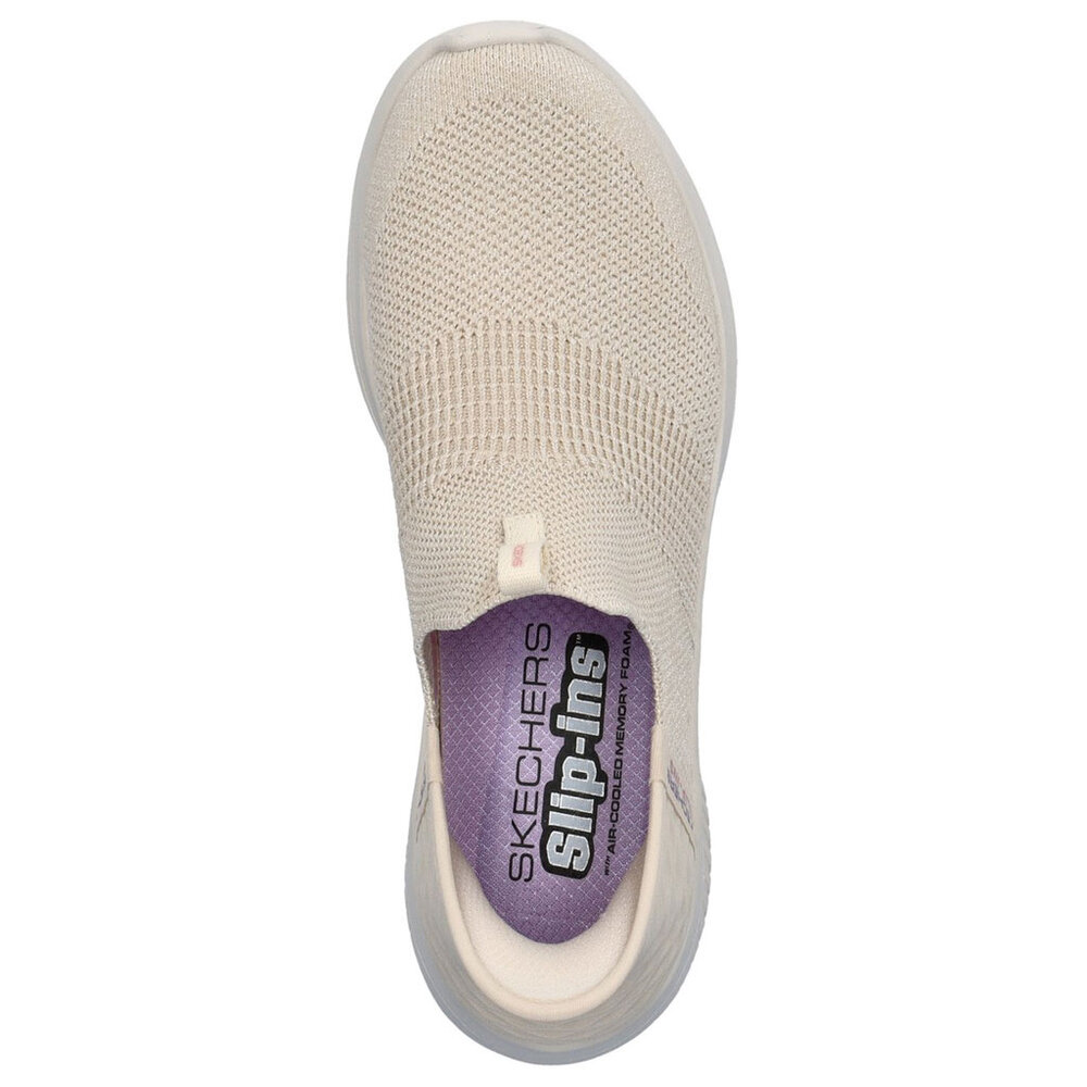 Skechers Ultra Flex 3.0 Smooth Step Slip-in Natural Wandelsneakers Dames Skechers Ultra Flex 3.0 Smooth Step Slip-in Natural Wandelsneakers Dames