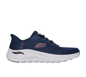 Skechers Arch Fit 2.0 Lestur Navy Red Wandelsneakers Heren Skechers Arch Fit 2.0 Lestur Navy Red Wandelsneakers Heren
