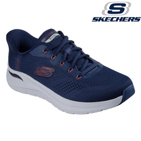 Skechers Arch Fit 2.0 Lestur Navy Red Wandelsneakers Heren Skechers Arch Fit 2.0 Lestur Navy Red Wandelsneakers Heren