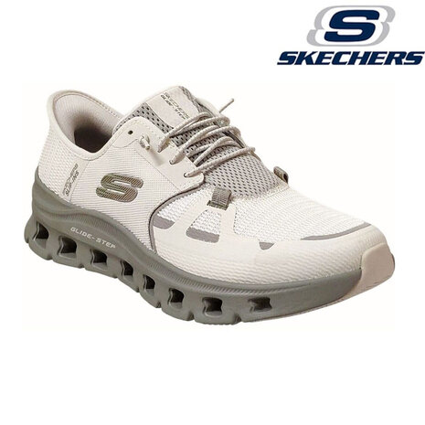 Skechers Slip Ins Glide-Step Pro Natural Wandelsneakers Heren Skechers Slip Ins Glide-Step Pro Natural Wandelsneakers Heren