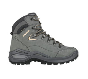 Lowa Renegade Evo GTX Mid Wide Graphite Apricot Wandelschoenen Dames Lowa Renegade Evo GTX Mid Wide Graphite Apricot Wandelschoenen Dames