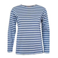 Breton Stripe Classic Jeans Natural Maritiem Shirt Dames