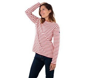 Royal Mer Bleizen Ecru Rood Klassieke Matrozentop Dames Royal Mer Bleizen Ecru Rood Klassieke Matrozentop Dames