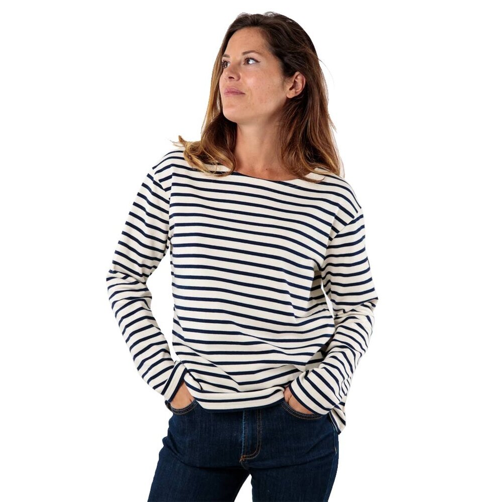Royal Mer Bleizen Ecru Marine Klassieke Matrozentop Dames Royal Mer Bleizen Ecru Marine Klassieke Matrozentop Dames