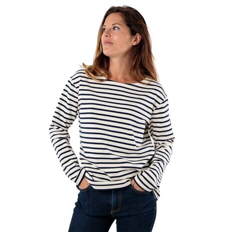 Royal Mer Bleizen Ecru Marine Klassieke Matrozentop Dames Royal Mer Bleizen Ecru Marine Klassieke Matrozentop Dames