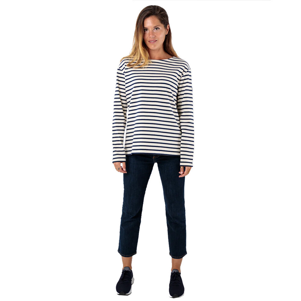 Royal Mer Bleizen Ecru Marine Klassieke Matrozentop Dames Royal Mer Bleizen Ecru Marine Klassieke Matrozentop Dames