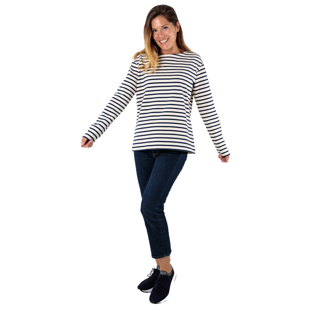 Royal Mer Bleizen Ecru Marine Klassieke Matrozentop Dames Royal Mer Bleizen Ecru Marine Klassieke Matrozentop Dames