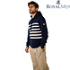 Royal Mer Marlo Marine Ecru Gestreepte Maritieme Trui Heren Royal Mer Marlo Marine Ecru Gestreepte Maritieme Trui Heren