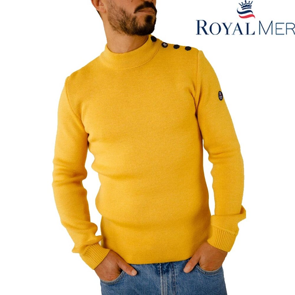 Royal Mer Adrian Saffran Matrozentrui Met Ronde Hals Heren Royal Mer Adrian Saffran Matrozentrui Met Ronde Hals Heren