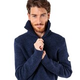 Royal Mer Alois Porselein Blauw Schipperstrui Met Hoge Kraag Heren Royal Mer Alois Porselein Blauw Schipperstrui Met Hoge Kraag Heren