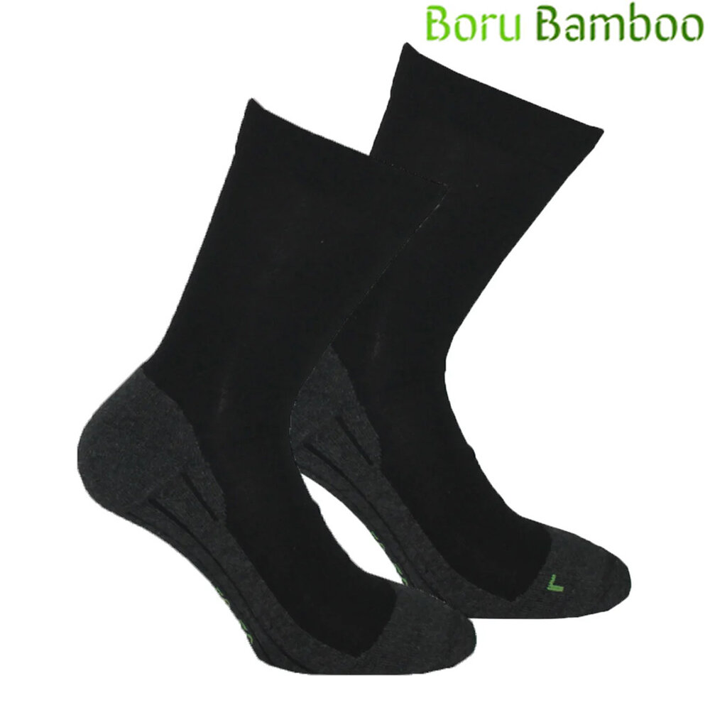 Bamboo Walking Zwart Wandelsokken Bamboo Walking Zwart Wandelsokken