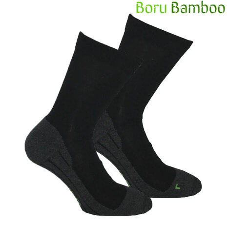 Bamboo Walking Zwart Wandelsokken Bamboo Walking Zwart Wandelsokken