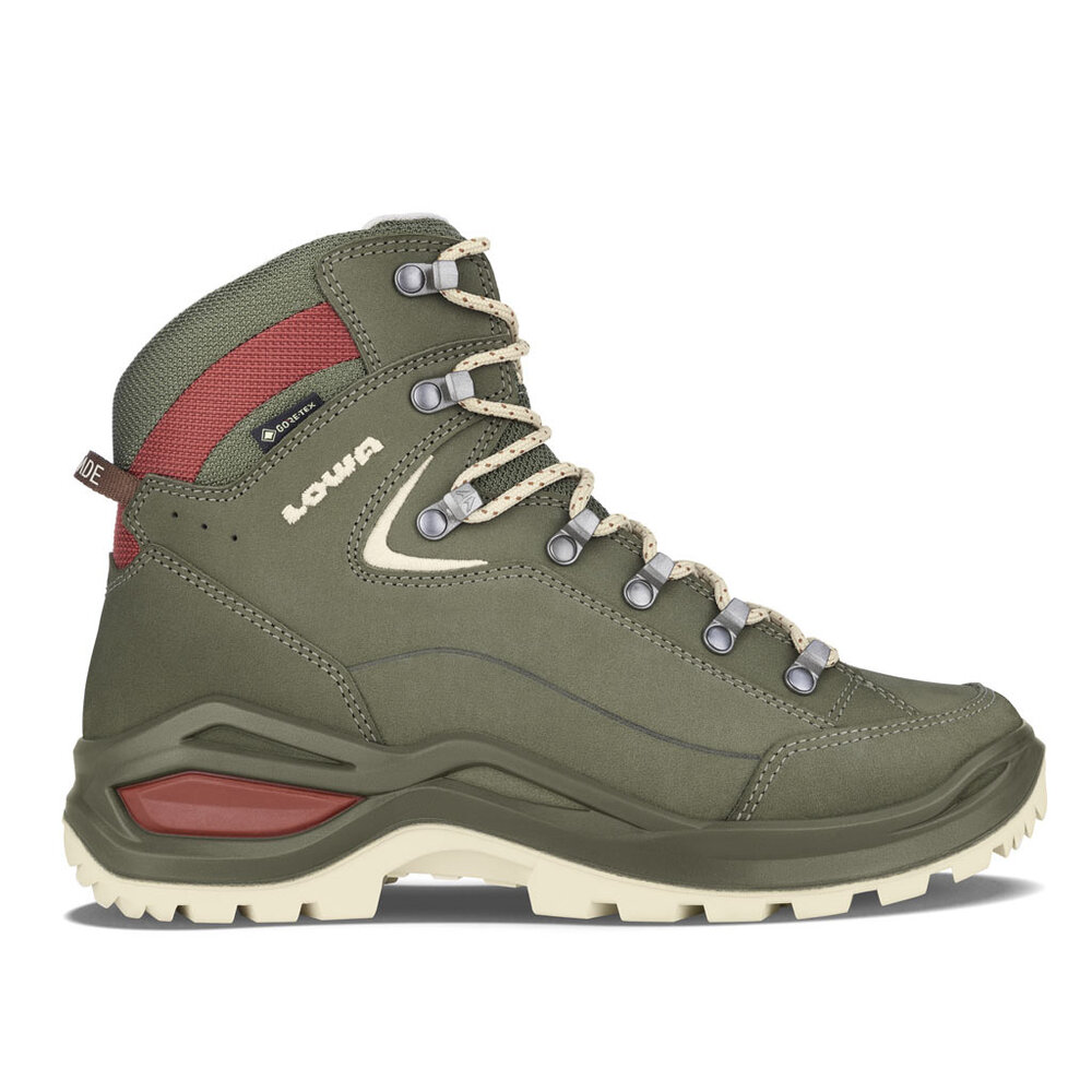 Lowa Renegade Evo GTX Mid Green Panna Wandelschoenen Dames Lowa Renegade Evo GTX Mid Green Panna Wandelschoenen Dames