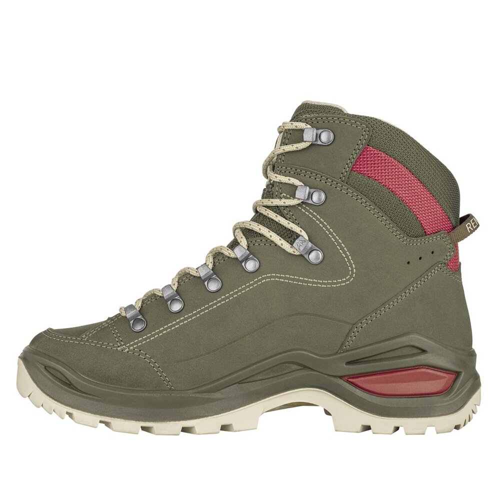 Lowa Renegade Evo GTX Mid Green Panna Wandelschoenen Dames Lowa Renegade Evo GTX Mid Green Panna Wandelschoenen Dames