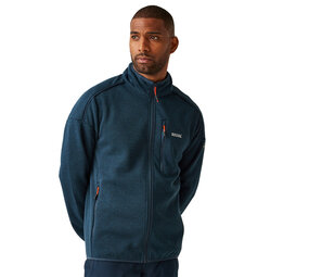 Regatta Kames Moonlight Denim Tangerine Tango Fleece Vest Heren Regatta Kames Moonlight Denim Tangerine Tango Fleece Vest Heren