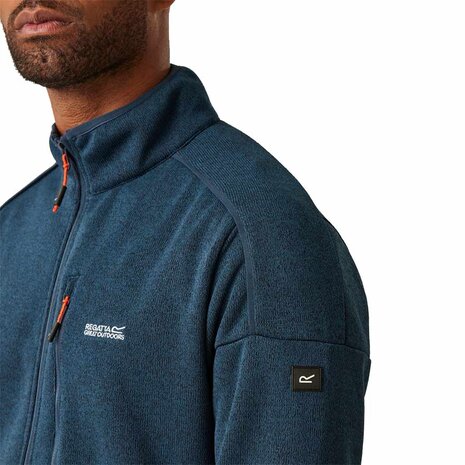 Regatta Kames Moonlight Denim Tangerine Tango Fleece Vest Heren