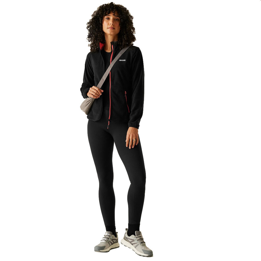 Regatta Floreo Black Peach Bloom Fleece Vest Dames