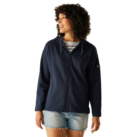 Regatta Bayletta Navy Hoodie met Rits Dames