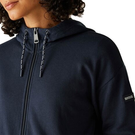 Regatta Bayletta Navy Hoodie met Rits Dames