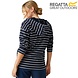 Regatta Bayletta Navy White Stripe Hoodie met Rits Dames Regatta Bayletta Navy White Stripe Hoodie met Rits Dames