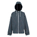 Regatta Bayletta Navy White Stripe Hoodie met Rits Dames Regatta Bayletta Navy White Stripe Hoodie met Rits Dames