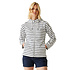 Bayletta White Navy Stripe Hoodie met Rits Dames
