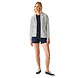 Regatta Bayletta White Navy Stripe Hoodie met Rits Dames Regatta Bayletta White Navy Stripe Hoodie met Rits Dames