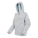 Regatta Bayletta White Navy Stripe Hoodie met Rits Dames Regatta Bayletta White Navy Stripe Hoodie met Rits Dames