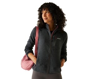 Regatta Newhill Seal Grey Pop Fleece Vest met Capuchon Dames Regatta Newhill Seal Grey Pop Fleece Vest met Capuchon Dames