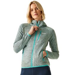 Regatta Newhill Icy Morn Turquoise Fleece Vest met Capuchon Dames Regatta Newhill Icy Morn Turquoise Fleece Vest met Capuchon Dames