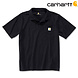 Carhartt Loose Fit Shortsleeve Pocket Polo Zwart Heren Carhartt Loose Fit Shortsleeve Pocket Polo Zwart Heren