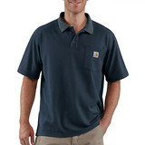 Carhartt Loose Fit Shortsleeve Pocket Polo Navy Heren Carhartt Loose Fit Shortsleeve Pocket Polo Navy Heren