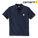 Carhartt Loose Fit Shortsleeve Pocket Polo Navy Heren Carhartt Loose Fit Shortsleeve Pocket Polo Navy Heren