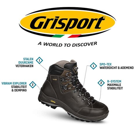 Grisport Anden Bruin Wandelschoenen Grisport Anden Bruin Wandelschoenen