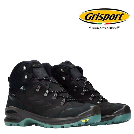 Grisport Terrain Mid Black Wandelschoenen Grisport Terrain Mid Black Wandelschoenen
