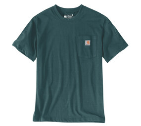 Carhartt Dearborn Pocket Shortsleeve Greenstone T-Shirt Heren Carhartt Dearborn Pocket Shortsleeve Greenstone T-Shirt Heren