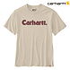 Carhartt Irvine Relaxed Logo Oat Milk T-Shirt Heren Carhartt Irvine Relaxed Logo Oat Milk T-Shirt Heren